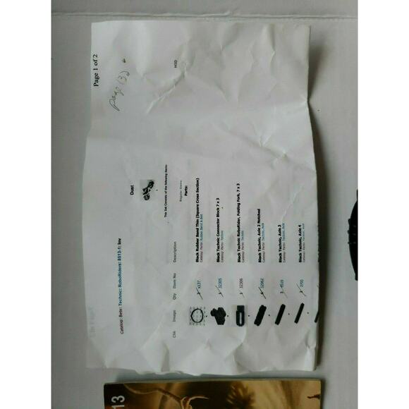 Lego Technic Robo Riders Dust (8513) 95+% Parts manual and canister SH5 - Picture 4 of 6